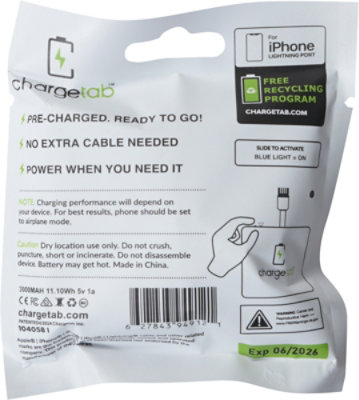 Chargetab Lightning Charger - 10 CT - Image 3