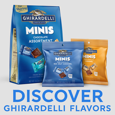 Ghirardelli Minis Dark Chocolate Sea Salt Caramel 1.9 Oz Pouch - 1.9 OZ - Image 2