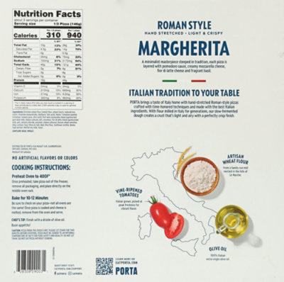 Porta Pizza Margherita 12in - 15.5 OZ - Image 5