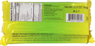 Ziyad Elit Dubai Milk Chocolate W/pistachio - 90 GR - Image 5