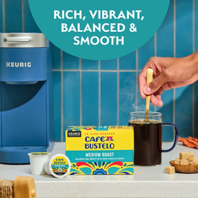 Cafe Bustelo Medium Roast 10 Count Coffee K-cup - 10 CT - Image 2