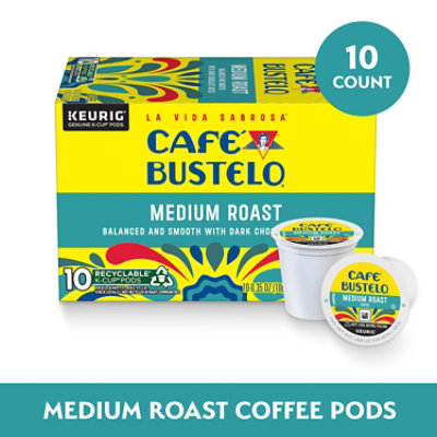 Cafe Bustelo Medium Roast 10 Count Coffee K-cup - 10 CT - Image 1