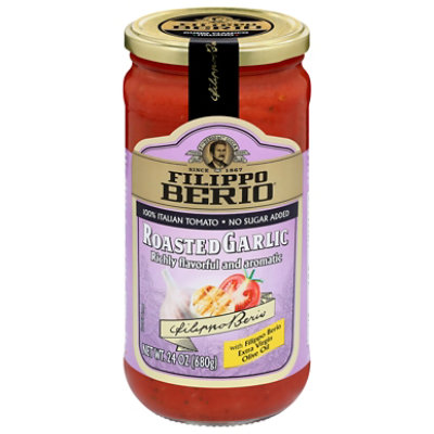 Filippo Berio Roasted Garlic Pasta Sauce 24oz - 24 OZ - Image 4