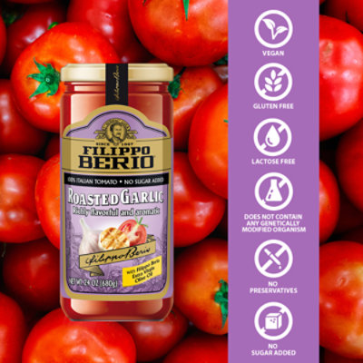 Filippo Berio Roasted Garlic Pasta Sauce 24oz - 24 OZ - Image 7