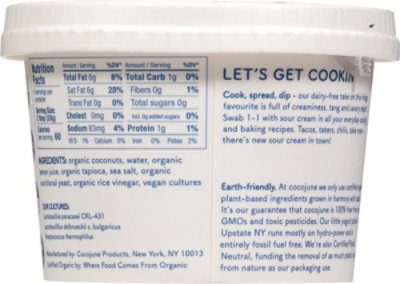 Cocojune Sour Cream Organic - 8 OZ - Image 5