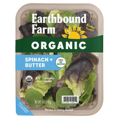Earthbound Farm Organic Spinach And Butter 5oz - 5 OZ - Image 1