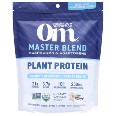 Om Mushroom Master Blend Vanilla 18.27oz - 18.27 OZ - Image 3