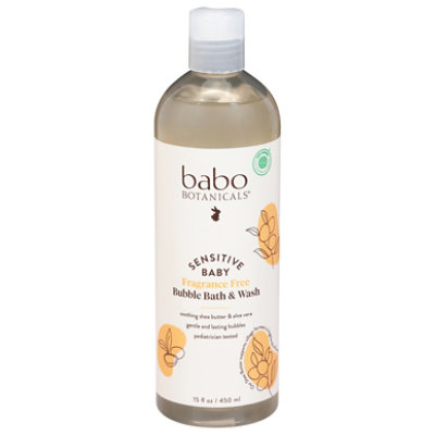 Babobotani Baby Wash Bubble Bath Frangrance Free - 15 FZ - Image 3