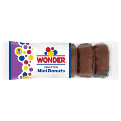 Wonder Chocolate Frosted Donuts 6 Count - 3.3 OZ - Image 1