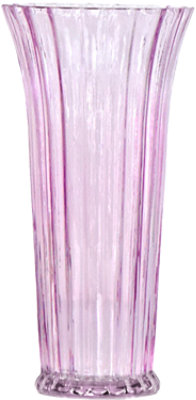 Overjoyed Boutique Ribbed Rose Vase Large Lilac  - Each - Image 1