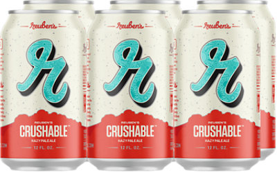 Reuben's Crushable Hazy Pale Ale - 6-12 Fl. Oz. - Image 1