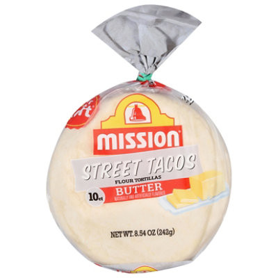 Mission Butter Flavor Street Tacos - 10 CT