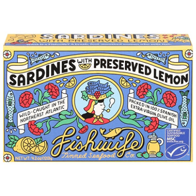 Fishwife Preserved Lemon Sardines - 4.2 OZ - Image 1