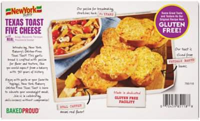 New York Bakery Gluten Free 5 Cheese Texas Toast 6 Slices 12.35 Oz - 12.35OZ - Image 5
