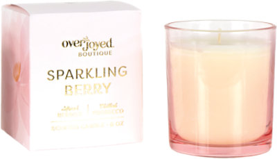 Overjoyed Boutique Boxed Flower Candle Pink - Each - Image 1
