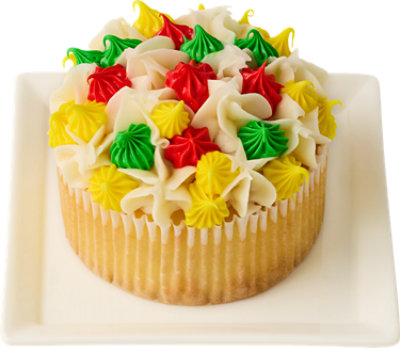 Jumbo Vanilla Cupcake With Buttercream 1 Count - EA - Image 1