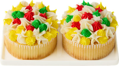 Jumbo Vanilla Cupcake With Buttercream 2 Count - EA - Image 1