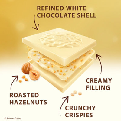 Ferrero Rocher White Hazelnut Chocolate Squares - 3.7 Oz - Image 2