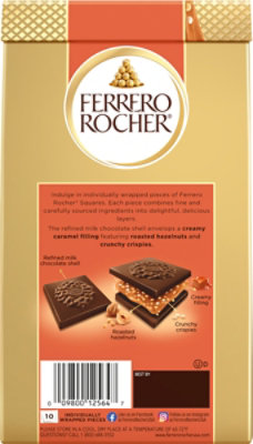 Ferrero Rocher Caramel Hazelnut Chocolate Squares - 3.7 Oz - Image 5