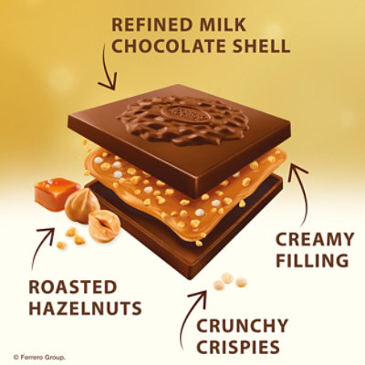Ferrero Rocher Caramel Hazelnut Chocolate Squares - 3.7 Oz - Image 2