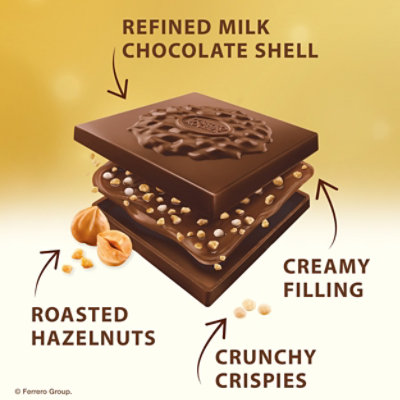 Ferrero Rocher Milk Hazelnut Chocolate Squares - 3.7 Oz - Image 2