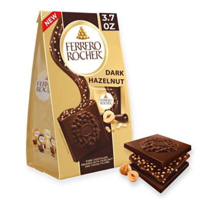 Ferrero Rocher Dark Hazelnut Chocolate Squares - 3.7 Oz - Image 1