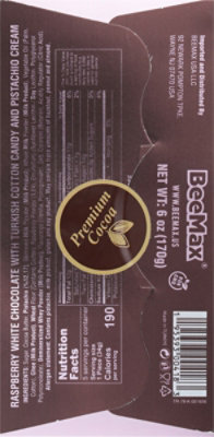 BeeMax Dubai Angel Raspberry Chocolate Bar with Cotton Candy - 6.53 Oz - Image 5
