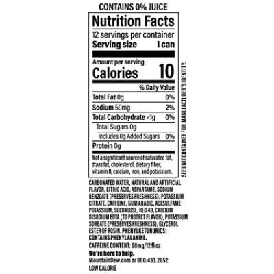 Mtn Dew Trolli Cherry Lemon Zero Sugar 12-12fz - 12-12 FZ - Image 3