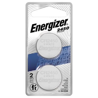 Energizer Watch Electronic Lithium Coin 2450 Batteries - 2 Pack - EA - Image 1