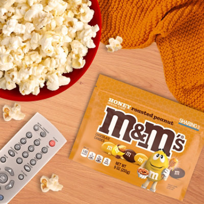 M&M's Honey Roasted Peanut Chocolate Candies Resealable Bag - 9 Oz - Image 4