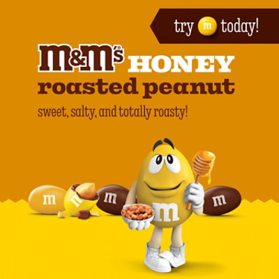 M&M's Honey Roasted Peanut Chocolate Candies Resealable Bag - 9 Oz - Image 3