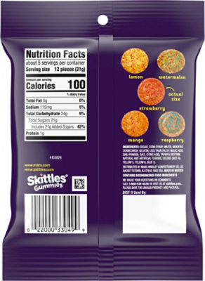 Skittles Gummies Fuego Peg 5.8oz - 5.8 OZ - Image 6