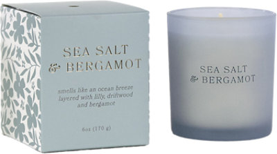 Overjoyed Boutique Box Candle Sea Salt & Bergamot - 6 Oz - Image 1