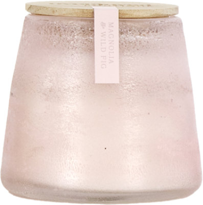 Overjoyed Boutiqe Art Glass Candle Magnolia & Wild Fig - 10 Oz - Image 1