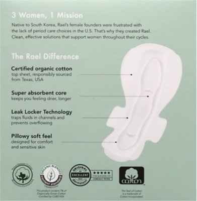 Rael Pads Cover Cotton - 12 CT - Image 4
