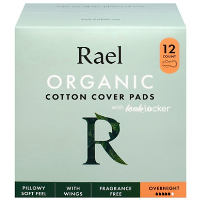 Rael Pads Cover Cotton - 12 CT - Image 1