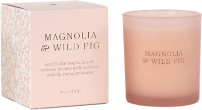 Overjoyed Boutiqe Box Candle Magnolia & Wild Fig - 6 Oz - Image 1