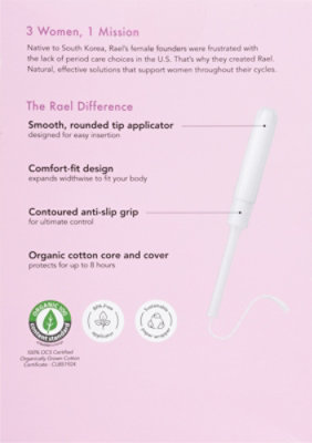 Rael Tampons Cotton Organic - 16 CT - Image 5