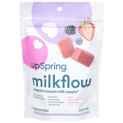 Upspring Milkflow Soft Chews Berry - 28 CT - Image 1