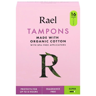 Rael Tampons Cotton Super - 16 CT - Image 1