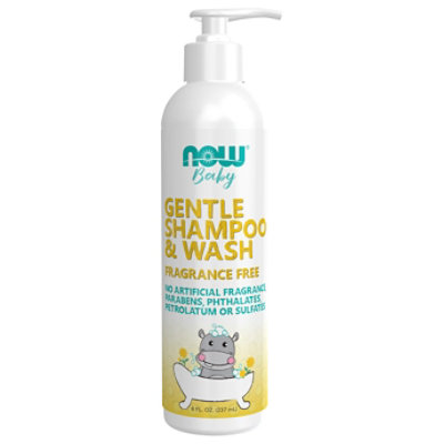 Now Baby Wash & Shampoo Fragrance Free - 8 FZ - Image 3