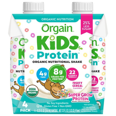 Orgain Kids Protein Organic Nutritional Shake - Fruity Cereal 8.25 Fl Oz - 8.25 FZ - Image 3
