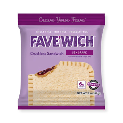 Fave'wich Crustless Sandwich Sb & Grape - 2 OZ - Image 1