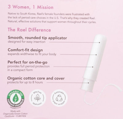Rael Tampon Super Cotton Organic - 18 CT - Image 5
