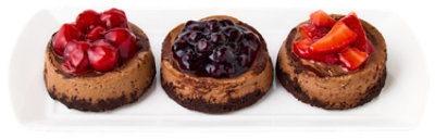 Mini Chocolate Cheesecake With Fruit 3 Count - EA - Image 1