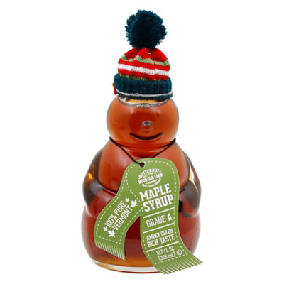 Butternut Mountain Farm Snowman Maple Syrup Ngmo - 12.7 OZ - Image 1