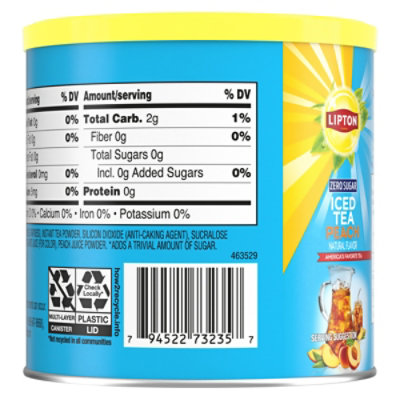 Lipton Zero Sugar Iced Tea Mix 6 10qt - 10 QT - Image 4