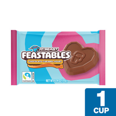 Feastables Valentine Caramel Heart 35g - 1.24 OZ - Image 1