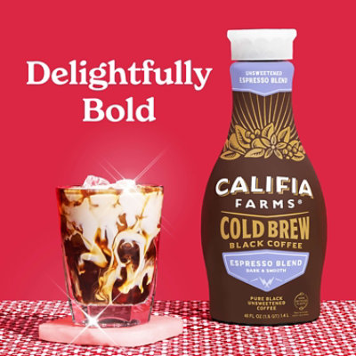 Califia Farms Pure Black Espresso Blend Cold Brew Coffee 48 Fl Oz - 48 FZ - Image 3