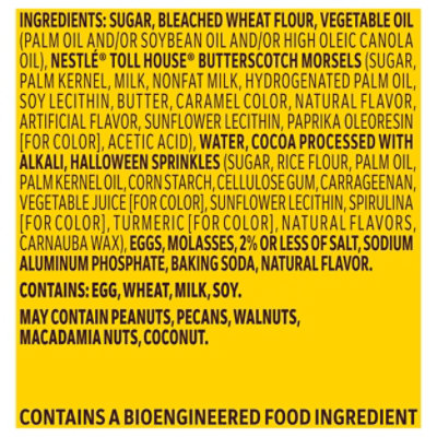 Nestle Tollhouse Trick Or Treats Cookie Dough Bar, 14 Oz - 14 OZ - Image 4